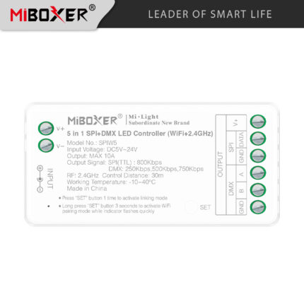 MiBoxer SPIW5 5u1 SPI DMX LED kontroler WiFi 2.4G