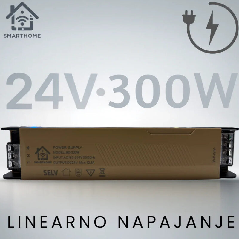 linearno napajanje 24v 300w za led trake smartled