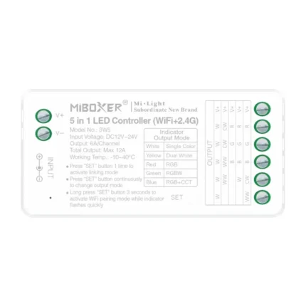 MiBoxer SW5 – 5-u-1 LED kontroler WiFi + 2.4GHz – MiBoxer daljinski