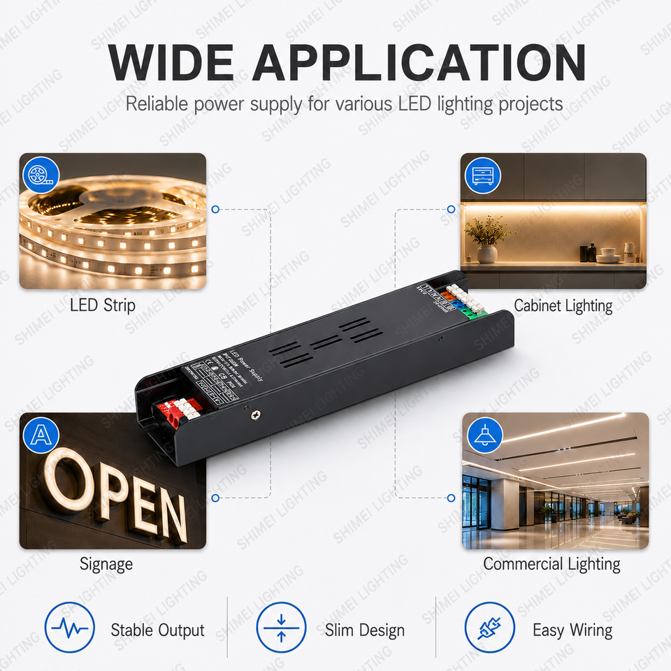 Ultra Slim LED napajanje 24V 300W (12,5A) AZ – tanko metalno kućište - Image 6